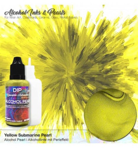 Dipon Alcohol Pearl Ink 25ml (sárga)