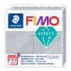 FIMO effect süthető gyurma 57g (csillámos ezüst)