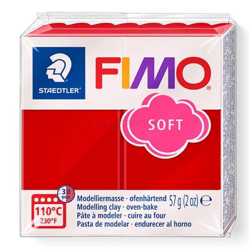 FIMO soft süthető gyurma 57g (karácsonyi piros)