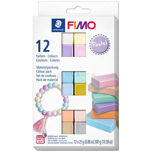 FIMO effect gyurmakészlet 12*25g PASTEL